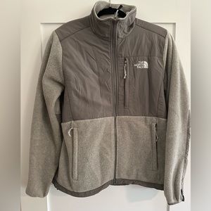 Women’s  Grey North Face Denali Jacket Medium